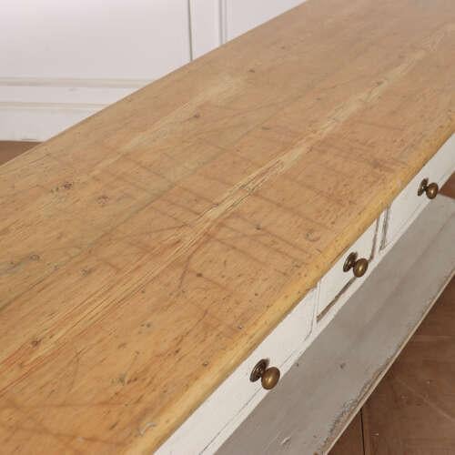 English Painted Pine Dresser Base For Sale - Image 12 of 14