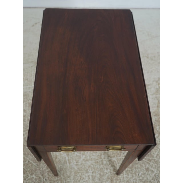 Traditional Antique 19th C. Mahogany Drop Leaf Pembroke Table For Sale - Image 3 of 18