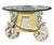 Antique 17th C Louis XIV Venetian Painted Glass Top Side Table For Sale - Image 4 of 4