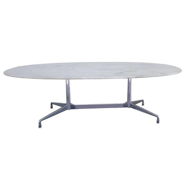 This special version of the Eames conference table was created for the "executive market" Features recently restored...