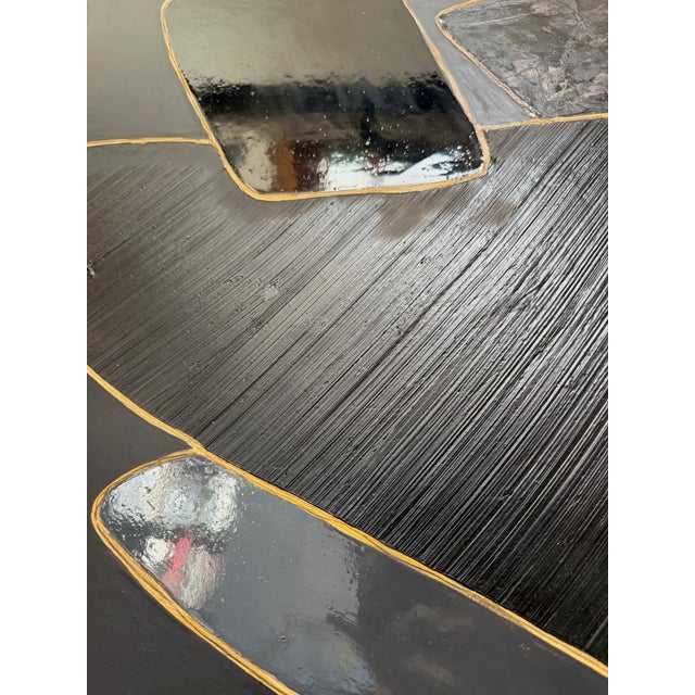 Early 21st Century Kardesch, Equilibre Noir 2526, Oil For Sale - Image 5 of 8