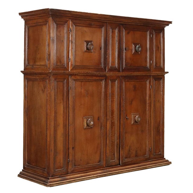 Antique Cupboard with Walnut Doors For Sale - Image 16 of 16