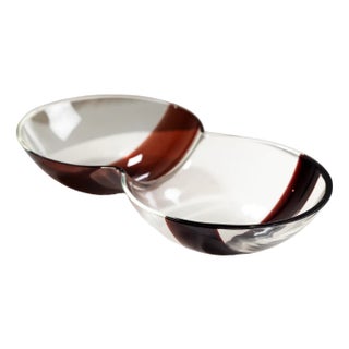 Model S505 Bowl in Clear Glass by Carlo Nason for Mazzega, 1970s For Sale