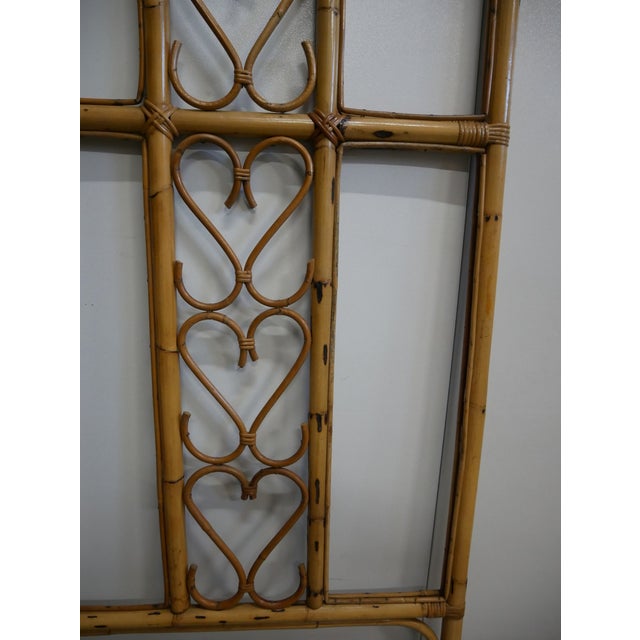 Vintage Bamboo and Wicker Wall Coat Rack, 1960s For Sale - Image 15 of 17