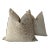 Kravet Raised Velvet “flurries” in Saddle Pair of Down Filled Pillows For Sale