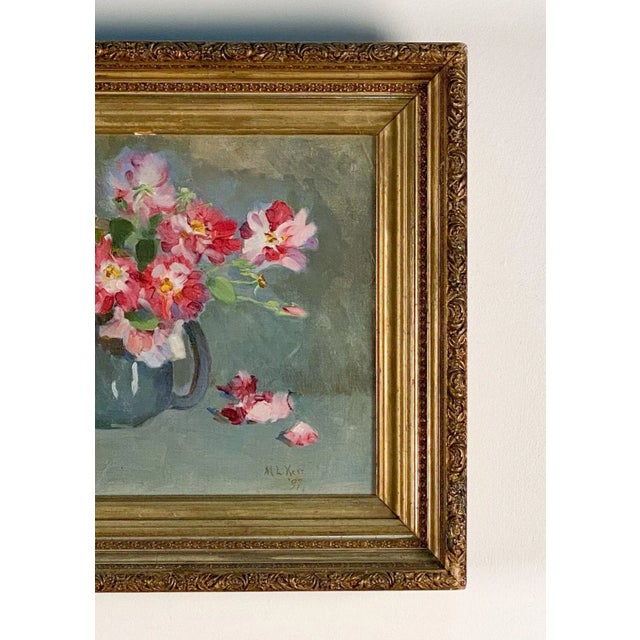 Late 19th Century Victorian American Still Life of Flowers For Sale - Image 5 of 8
