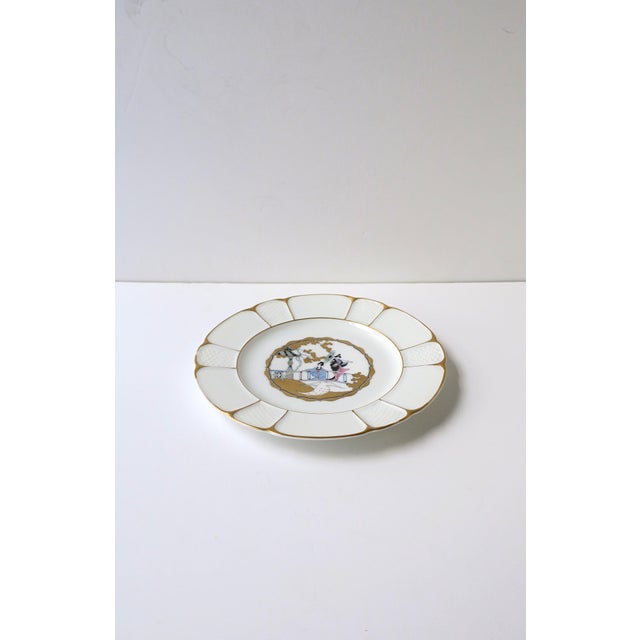 Chinoiserie Swan Bird Design Porcelain Plate by Rosenthal, Circa Early-20th Century, Germany For Sale - Image 3 of 8