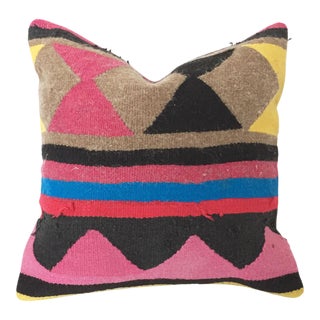 Vintage Kilim Square Pillow For Sale