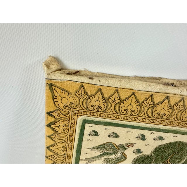 Balinese Traditional Kamasan Painting, Indonesia, 1960 For Sale - Image 6 of 10