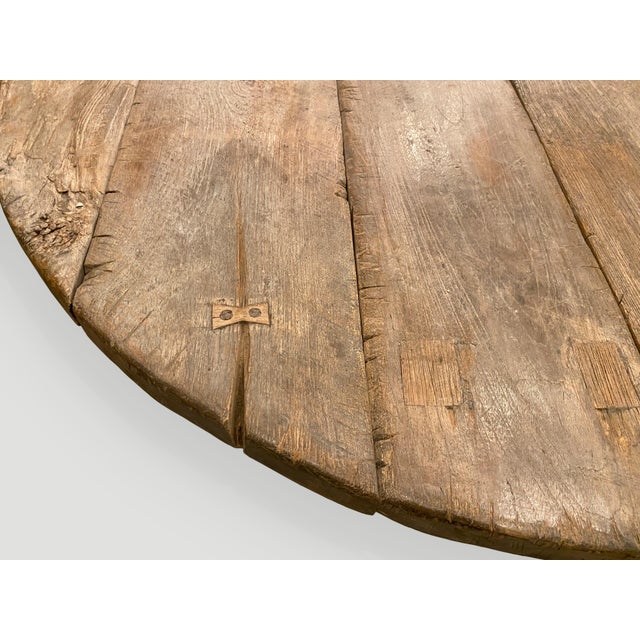 Contemporary Andrianna Shamaris Wabi Sabi Teak Wood Oval Coffee Table For Sale - Image 3 of 18