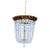 Vintage Brass Basket Chandelier For Sale