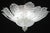 Glass 1970s Turin, Italian Murano Glass Ceiling Light or Flush Mount For Sale - Image 7 of 13