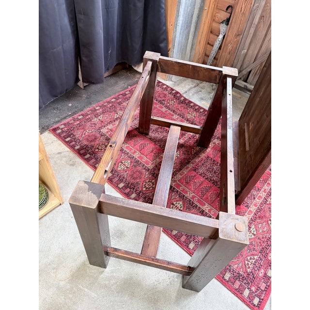 Vintage Brutalist Mountain Table in Wood, 1950s-1960s For Sale - Image 9 of 12
