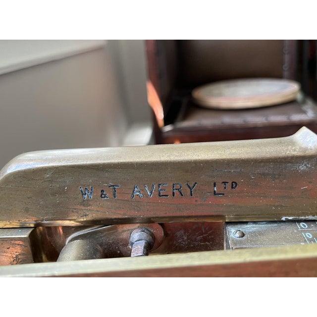 19th Century English Mahogany and Leather Jockey Scale by W & T Avery For Sale - Image 10 of 12