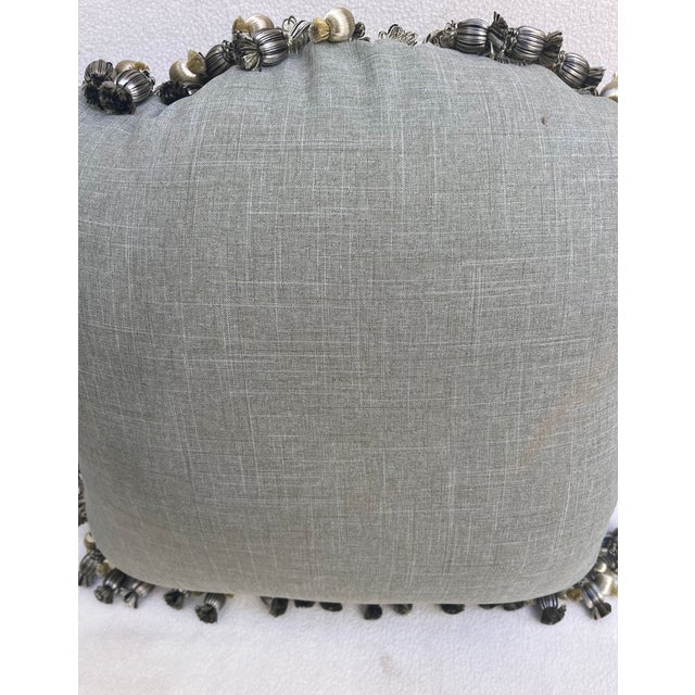Pillow Upholstered With Tapestry For Sale In Los Angeles - Image 6 of 6