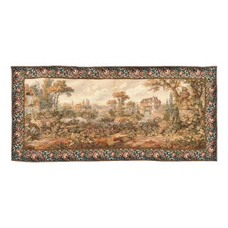 Vintage Aubusson Style Jacquard Tapestry, 1980s For Sale