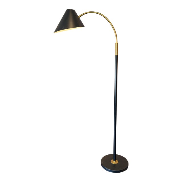 Crate & Barrel Arching Floor Lamp For Sale