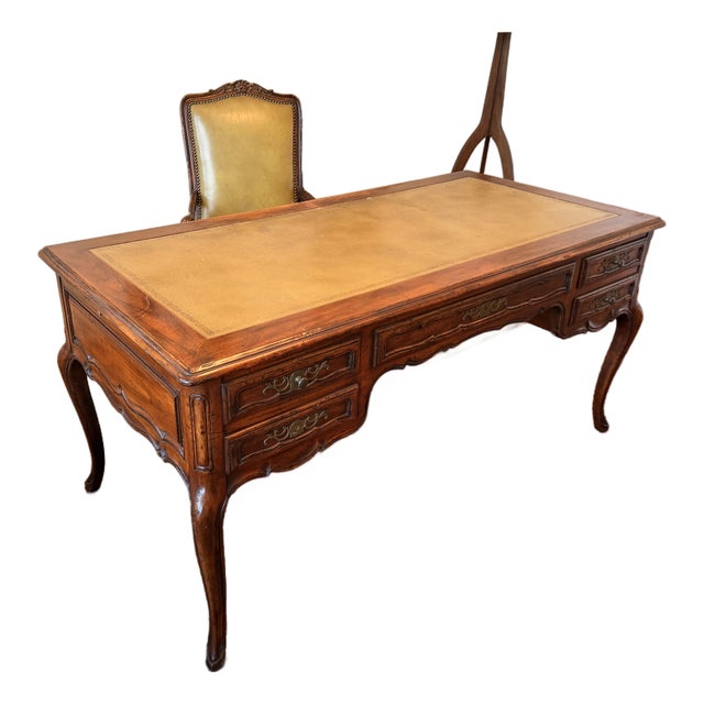 John Widdicom1960-70's French Provincial Style Desk and Executive Chair For Sale