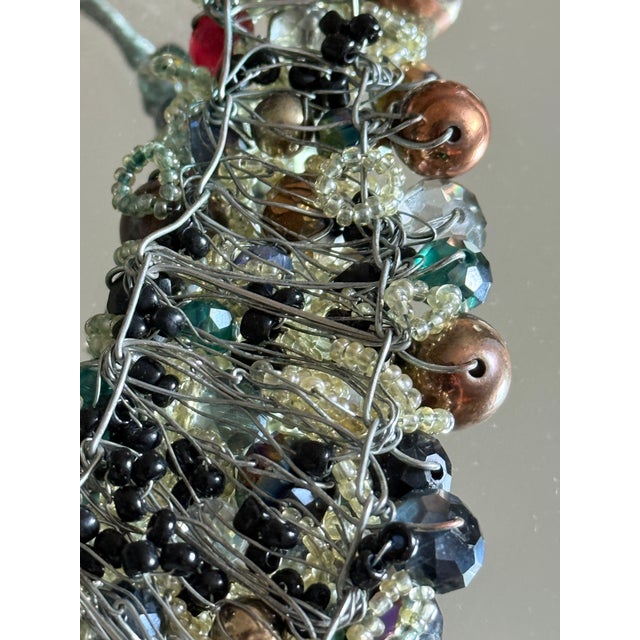 1990s Y2k Maximalist Beaded Cluster Bib Necklace For Sale - Image 10 of 15