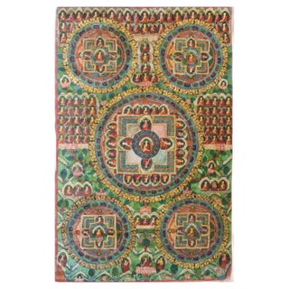 Hand-Painted Tibetan Scroll For Sale