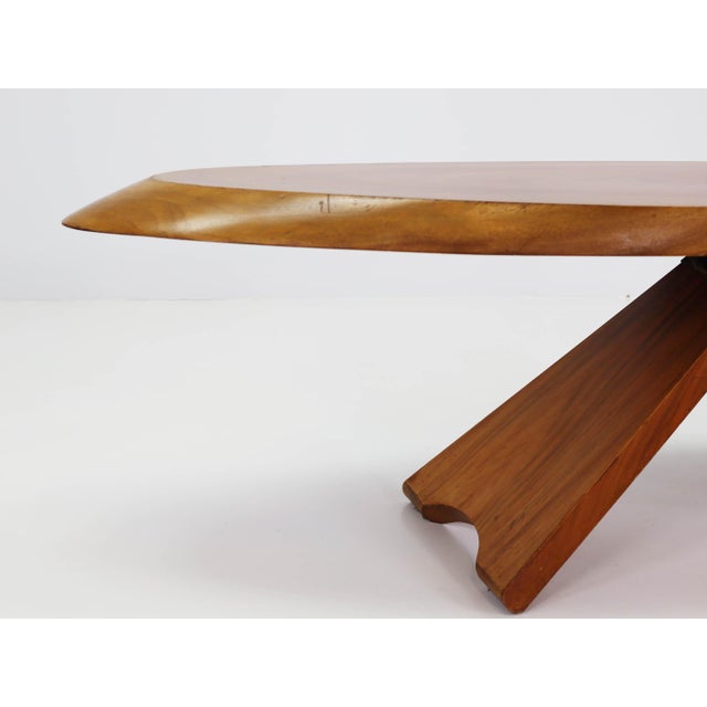 Wood Large Organic Wood Coffee Table by George Nakashima, 1965 For Sale - Image 7 of 13