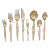 Vintage Nickel Bronze 54 Piece Flatware Set - For Sale