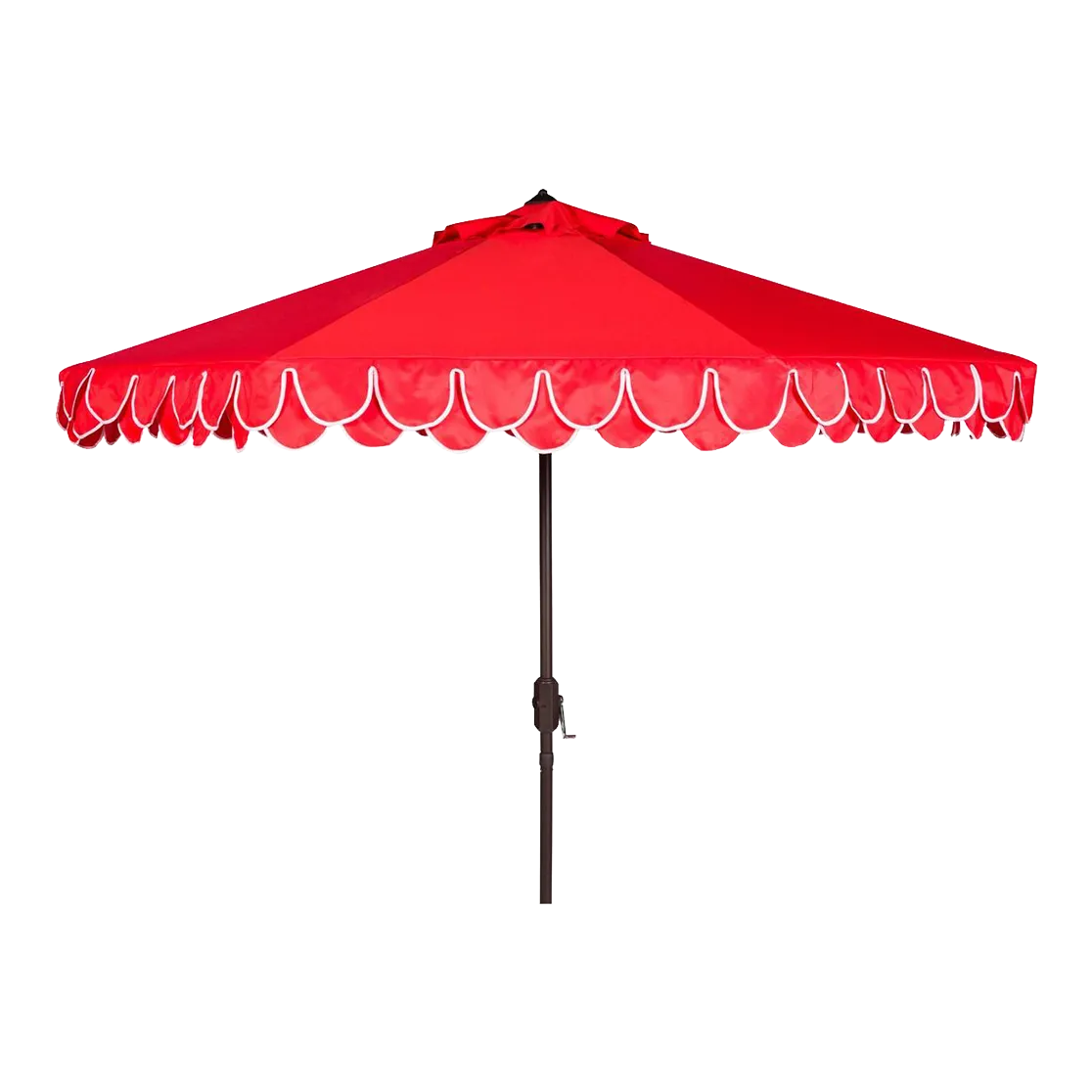 Elegant Valance 11 Ft Umbrella - Red | Chairish