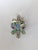2020s Set in 18k Gold, Aquamarine, Blue Sapphires, Emeralds & Diamonds Cocktail Ring, Us Size 7 For Sale - Image 5 of 10