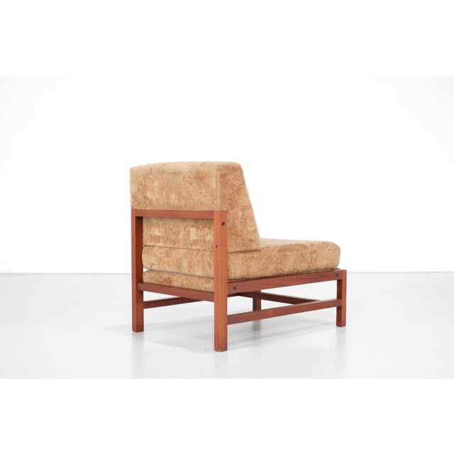 Textile Armchair in Wood and Fabric, Italy, 1960s For Sale - Image 7 of 14