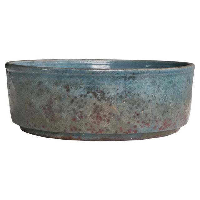 Scandinavian Modern Raku-Fired Stoneware Bowl attributed to Inger Rokkjær, 1990s For Sale - Image 14 of 14