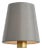 Visual Comfort Signature 4" Mist Silk Empire Shade For Sale