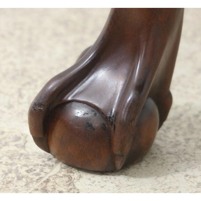 2000 - 2009 Pair Baker Ball & Claw Chippendale Mahogany Armchairs For Sale - Image 5 of 9