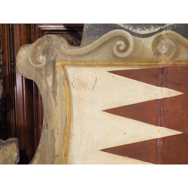 Large Painted Antique Tuscan Cartouche Panel, 18th Century For Sale - Image 11 of 13