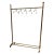 Gilt Brass Clothing Rail by Milo Baughman, Italy, 1970s For Sale - Image 9 of 9