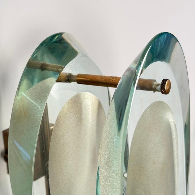 Brass Model 2093 Wall Lights attributed to Max Ingrand for Fontana Arte, 1960s, Set of 2 For Sale - Image 14 of 18