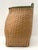 Cabin Circa 1940s Splint Pack Basket in Ochre/Green Paint For Sale - Image 3 of 6