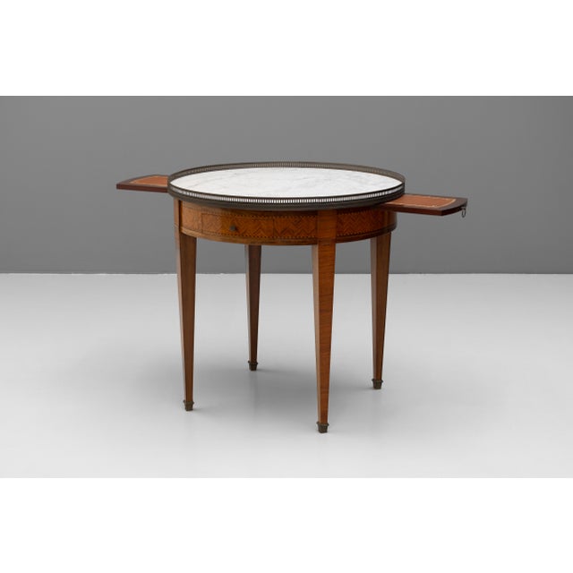 1920s Vintage Table with Marble Top, 1920s For Sale - Image 5 of 12