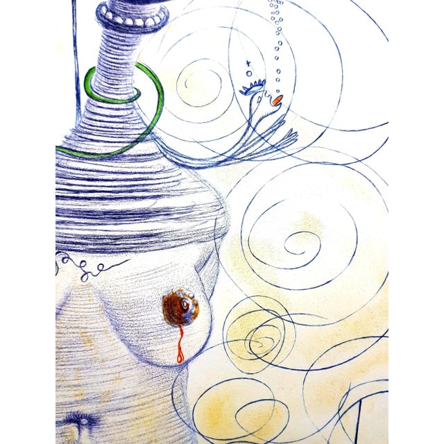 Large Flask Etching by Salvador Dali, 1967 For Sale - Image 3 of 8