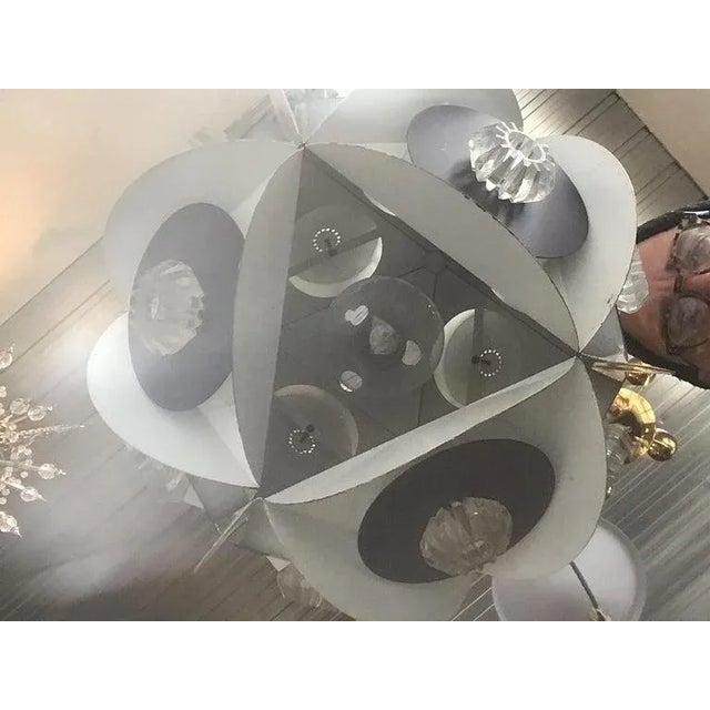 Metal 1960s Metal/Plastic Orb Chandelier For Sale - Image 7 of 8