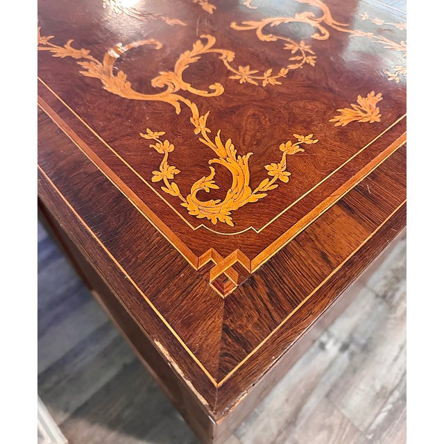18th-Century Italian Wooden Inlay Dresser For Sale - Image 13 of 17