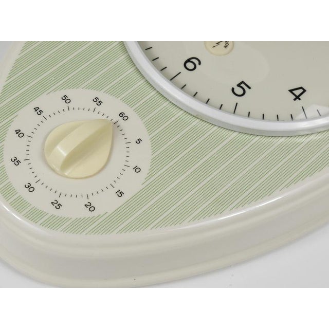 Mid-Century Wall Clock & Timer in the style of Striped Max Bill from Junghans, Germany, 1960s For Sale - Image 13 of 17