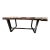 Beautiful natural slab wood table by RH. The unique shape and natural details are what you would expect with natural wood....