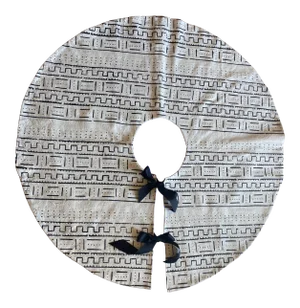 Contemporary Handmade Mudcloth Tree Skirt