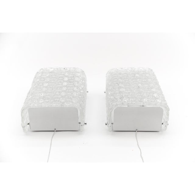 Mid-Century Modern Space Age Bubble Glass Wall Lights, 1970s, Set of 2 For Sale - Image 3 of 14