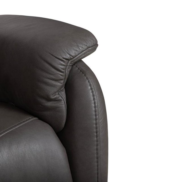 Animal Skin Trapez 3-Seater Sofa in Grey Leather from Himolla For Sale - Image 7 of 18