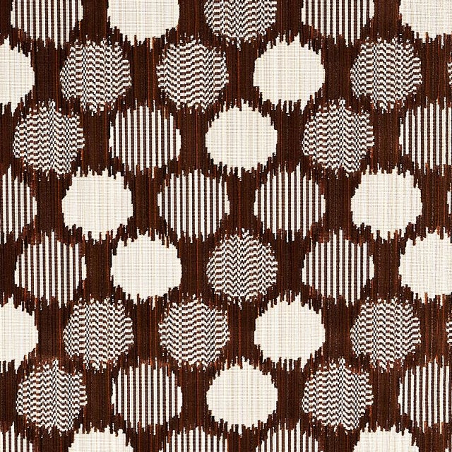 Sample- Schumacher Cirque Velvet Fabric in Brown For Sale