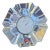 1970s Orrefors Orion Crystal Desk Clock For Sale