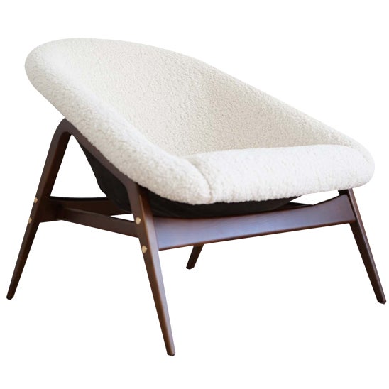 Columbus Lounge Chair attributed to Hartmut Lohmeyer for Ljungs Industrier Ab, 1950s For Sale