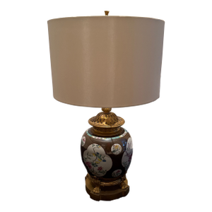 Chinese 18th Century Chinese Porcelain Lamp Mounted in Gilded Bronze. Impeccable Condition