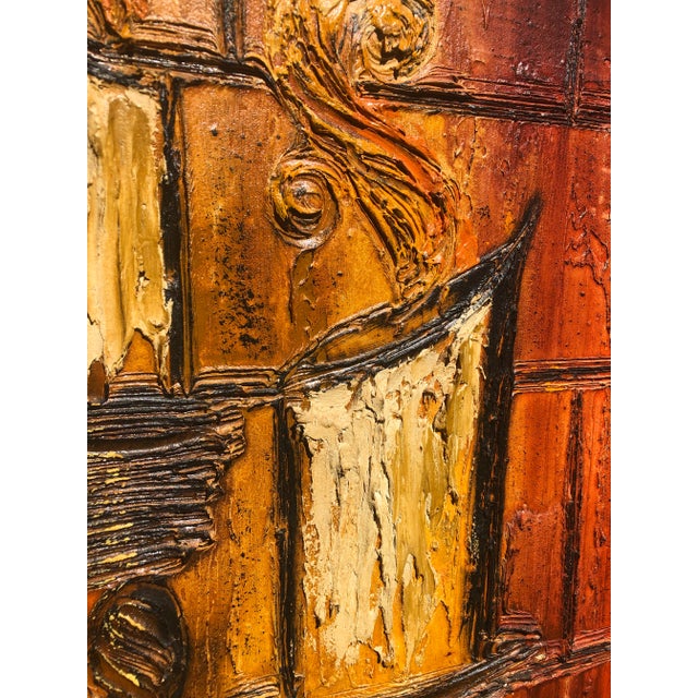 Original Mid-Century Van Hoople Impasto on Board For Sale - Image 4 of 6